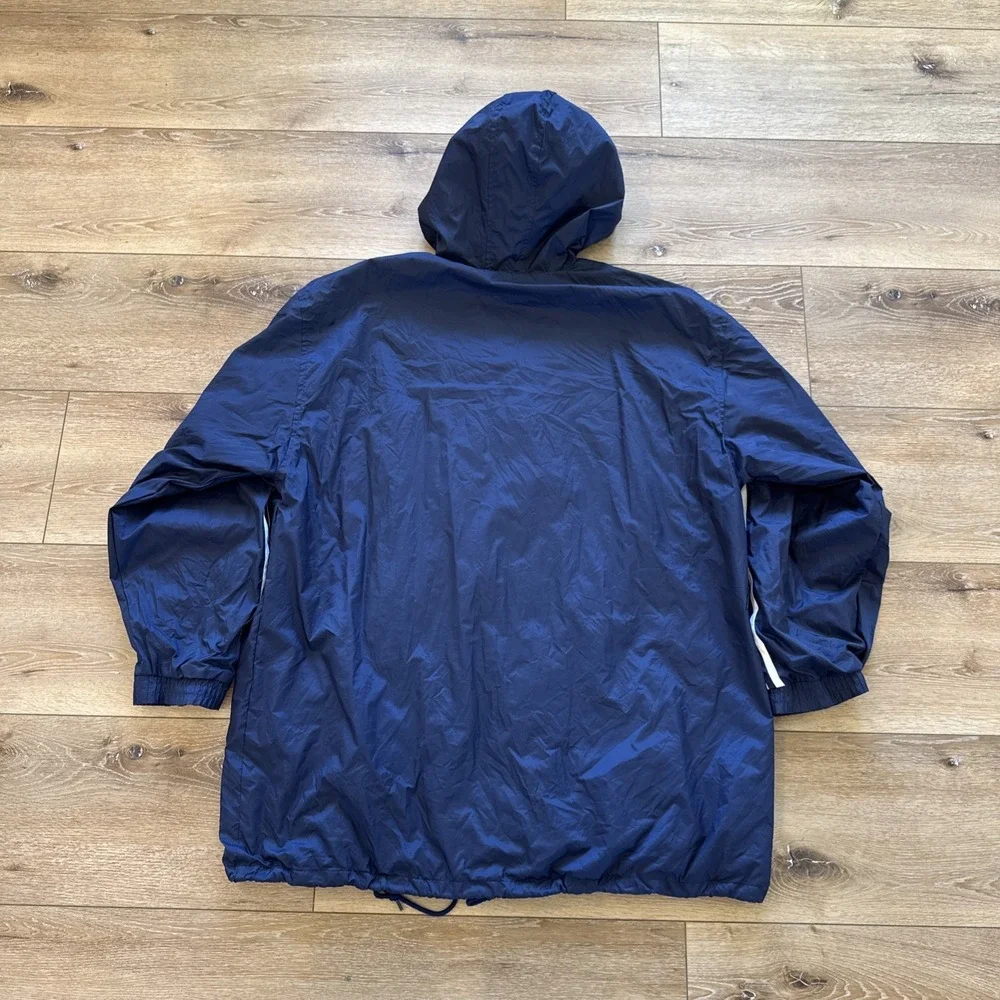 Vintage Adidas‎ Jacket Mens XL Hooded Windbreaker Parka 90s Blue